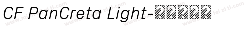 CF PanCreta Light字体转换